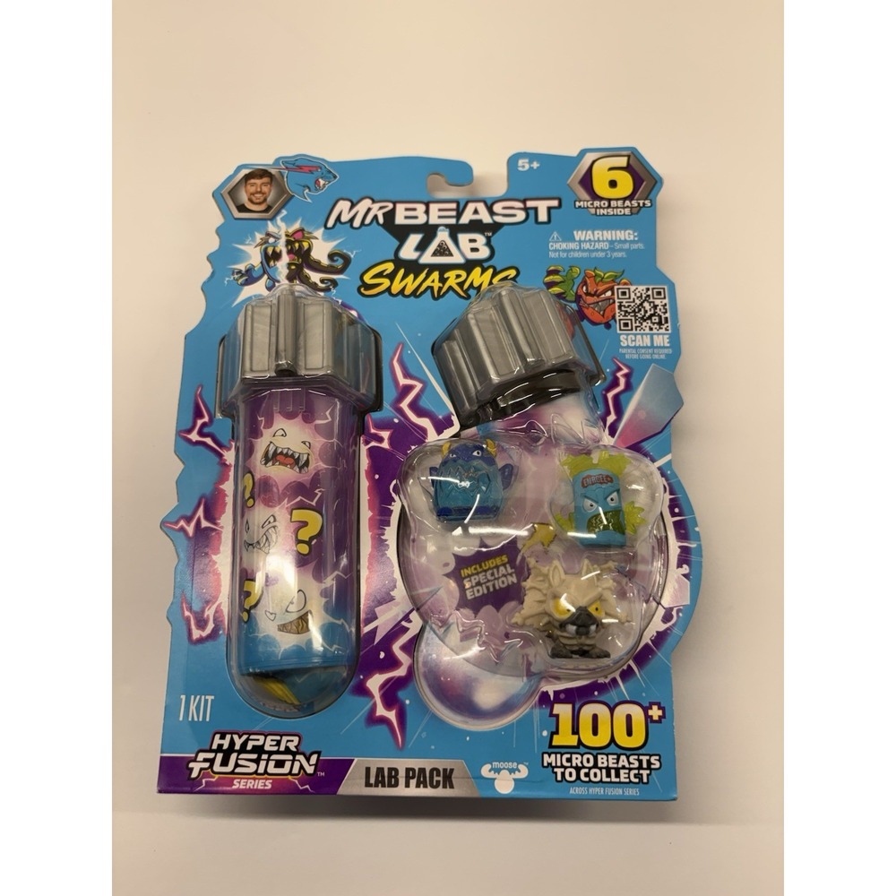 MrBeast Lab Swarms Hyper Fusion Lab Pack 6 Micro Beasts Special Edition New